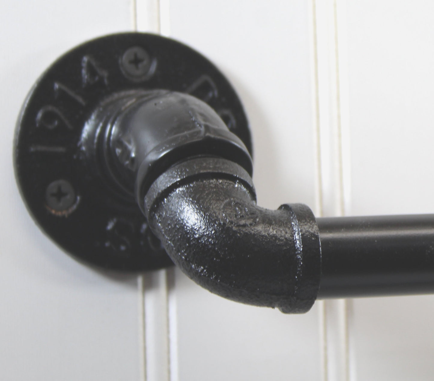 Toilet Paper Holder - Rustic Farmhouse Black Iron Pipe TPH1